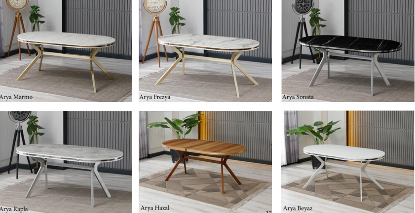 Masa modelleri katalog görseli